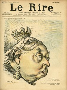 Illustratie van Charles Leandre (1862-1934) voor de omslag van Le Rire door Charles Leandre