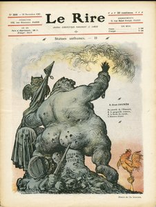 Illustratie van Charles Leandre (1862-1934) voor de omslag van Le Rire door Charles Leandre