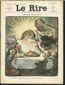 Illustratie van Charles Leandre voor de Omslag van Le Rire door Charles Leandre