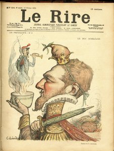 Illustratie van Charles Leandre voor de Omslag van Le Rire door Charles Leandre
