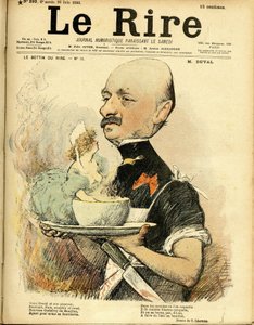 Illustratie van Charles Leandre (1862-1934) voor de omslag van Le Rire door Charles Leandre