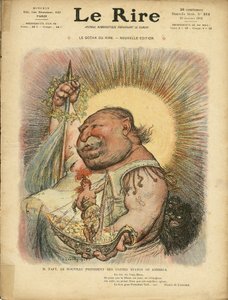 Illustratie van Charles Leandre voor de Omslag van Le Rire, No. 312, 23/01/09 - Amerika USA - William Howard Taft, President door Charles Leandre