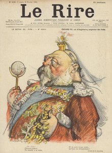 Koning Edward VII van Engeland, Illustratie voor Le Rire