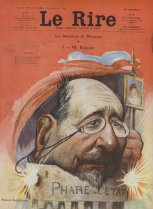 Maurice Rouvier, Franse politicus. Illustratie voor Le Rire