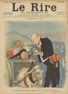 President Felix Faure en Koningin Victoria, Illustratie voor Le Rire