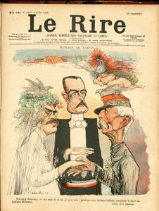 Het lachen, satirisch in kleuren door Charles Leandre