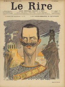 Victor Emmanuel III, Koning van Italië, Illustratie voor Le Rire