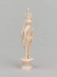 Witte pion, schaakstuk, India, circa 1820 door Charles Leandre