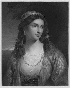 Een Grieks Meisje, uit het schilderij in de Vernon Gallery (gravure) door Charles Lock (after) Eastlake
