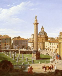 Een uitzicht op het Forum van Trajanus, Rome, 1821 door Charles Lock Eastlake