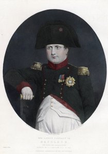 Laatste portret van Napoleon aan boord van de Bellerophon door Charles Lock Eastlake