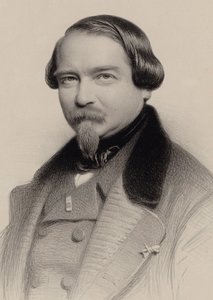 Portret van de componist Jean-Georges Kastner door Charles Louis Baugniet