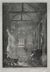 Kerk van St. Nicholas, Rouen, 1823 door Charles Louis Lesaint