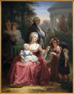 De Franse koninklijke familie in Trianon