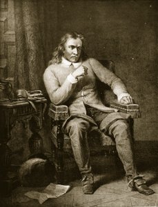 Portret van Oliver Cromwell, illustratie uit 