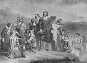 De Landing van de Pilgrim Fathers, ca. 1848