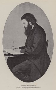 George Macdonald (zwart-wit foto) door Charles Lutwidge Dodgson
