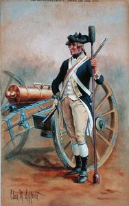 Kanonier, New York Artillerie door Charles MacKubin Lefferts