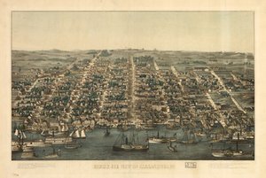 Vogelvlucht van Alexandria, Va. LOC 81694373 door Charles Magnus