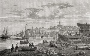 Granville, Frankrijk, in de 18e eeuw, uit 
