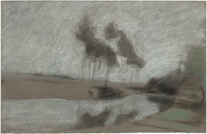 Mystiek landschap, 1894 door Charles Marie Dulac