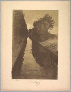Suite de Paysages: Landschap, Plaat 1, Remarque, Een vis, 1892-1893