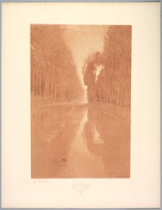 Suite de Landschappen: Landschap, Plaat 2, Remarque, Sterbloemen door Charles Marie Dulac
