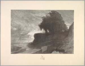 Suite de Landschappen: Landschap, Plaat 4, Remarque, Slang door Charles Marie Dulac
