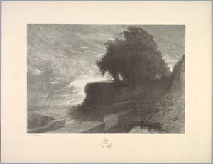 Suite de Paysages: Landschap, Plaat 4, Remarque, Slang, 1892-1893 door Charles Marie Dulac