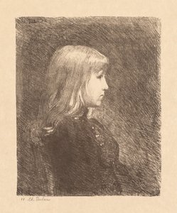 Jonge dame Jeune Fille, 1892 door Charles Marie Dulac