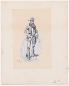 Blanco, voor Charles J. Steedman, Bucking the Sagebrush door Charles Marion Russell
