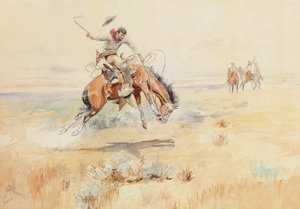 De Bronco Buster, 1894 door Charles Marion Russell
