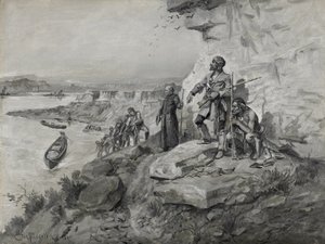 Reizigers, 1898 door Charles Marion Russell