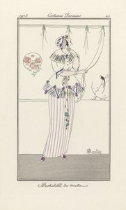 Déshabillé du matin, uit Costumes Parisien, gepubliceerd 1913 door Charles Martin