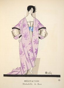 Aarzeling uit Gazette de Bon Ton, uitgegeven 1920 door Charles Martin