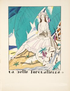 La Belle Torquatienne, uit een Collectie van Modeplaten, 1920 door Charles Martin