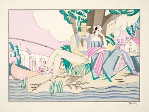La Pêche uit Sports & Divertissements, uitgegeven 1914 door Charles Martin