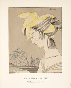 Le Madras Jaune, uit een collectie modeplaten, 1920 door Charles Martin