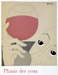 Plezier voor de ogen - in “Monseigneur le vin”, tekening door Charles Martin, fascikel van de Etablissements Nicolas