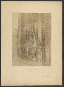Kathedraal van Straatsburg. Groot portaal. door Charles Marville