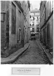Cul-de-sac Saint-Ambroise, vanaf rue du Haut-Pave, Parijs, 1858-78