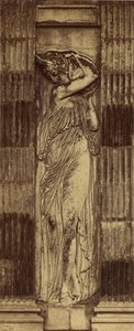 [Detail van de Nimfen door Jean Goujon] / [Nimf, Fontein van de Onschuldigen, Parijs]. door Charles Marville