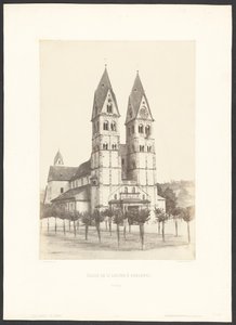 Kerk van St. Castor in Coblentz door Charles Marville