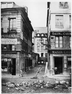 Parijs 4 rue de Breteuil, uitzicht vanaf rue Reaumur richting rue Vaucanson, 1858-78