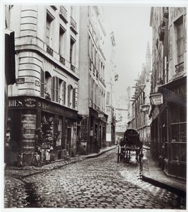 Rue Saint-Severin, vanaf de Rue de la Harpe, Parijs, 1858-78