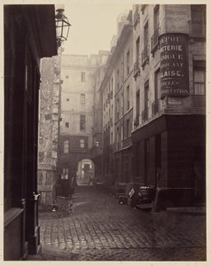 “Rue au Lard”, Parijs door Charles Marville