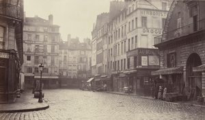 Rue de la Lingerie, de la rue Berger door Charles Marville