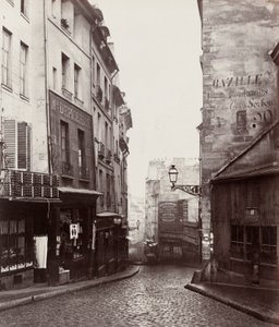 Rue de la Montagne-Sainte-Geneviève bij de kruising van de Rue LaPlace (Rue de la Montagne-Sainte-Geneviève prés de carrefour de la rue LaPlace) door Charles Marville