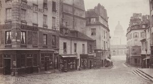 Rue du Haut-Pave Pantheon in de Verte door Charles Marville