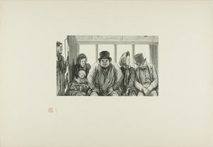 Interieur van een Bus door Charles Maurand